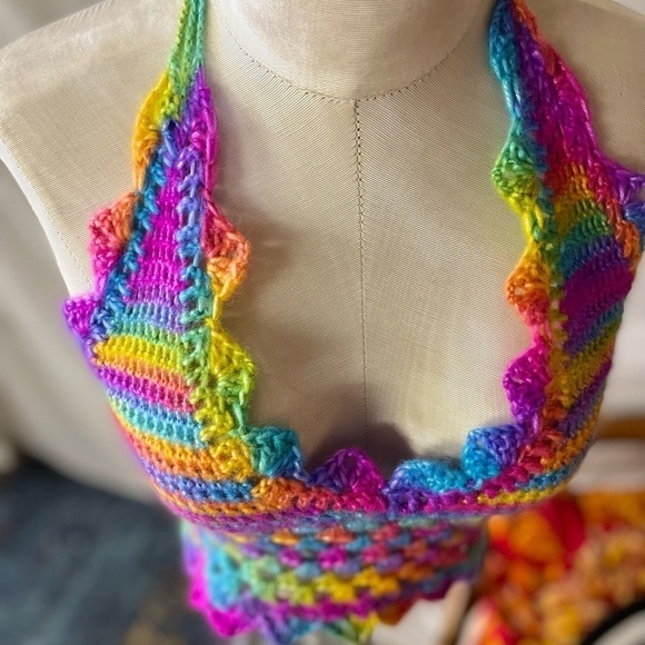 RAINBOW FESTIVAL OR SWIM TOP - Picture 4 of 9